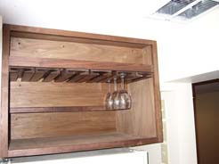 Wine rack & storage shelves