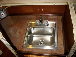 Stainless steel bar sink & laminate top