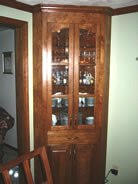 Arched top doors & glass shelves
