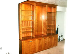 Cherry bookcase & cabinet unit