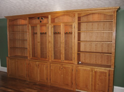 Long bookcase unit (13')