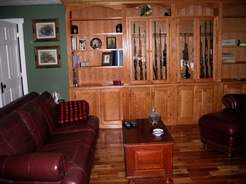 ..... and rifles in the gun cabinet