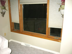 "Before" picture of bay window area
