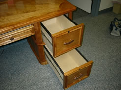 Two single file drawers