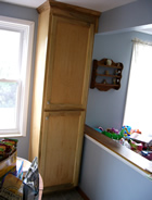 Floor-to-ceiling 2-door pantry