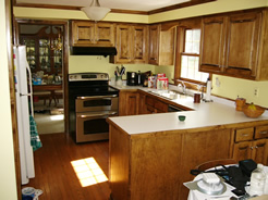 Maple Kitchen, stained